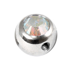 Steel Side-threaded Jewelled Balls 1.6x5mm