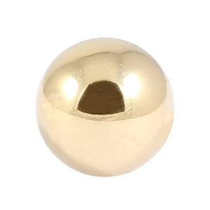 Zircon Titanium Threaded Balls (Gold colour)