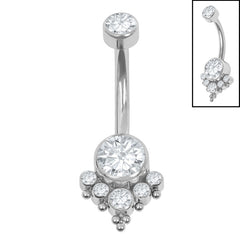 view all Belly Bar - Ti Internal Chailai Jewelled Asia body jewellery