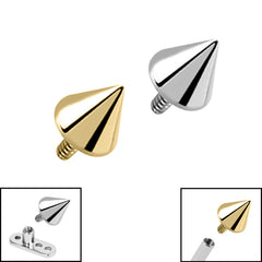 view all Titanium Cone for Internal Thread shafts in 1.6mm. Also fits Dermal Anchor body jewellery