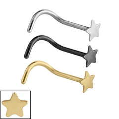 Steel Star Nose Stud