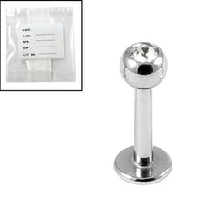 view all Sterile Steel Jewelled Labrets body jewellery