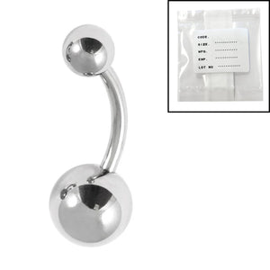 Sterile Titanium Belly Bar 1.6mm with 8-5 balls