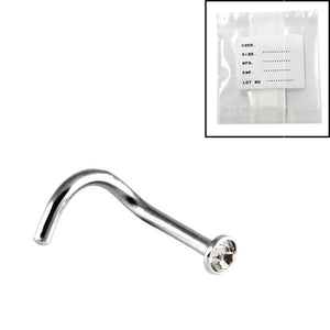 Sterile Titanium Jewelled Nose Studs