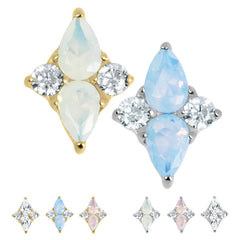 Titanium Claw Set Jewelled Vega Star Top for Internal Thread shafts in 1.2mm