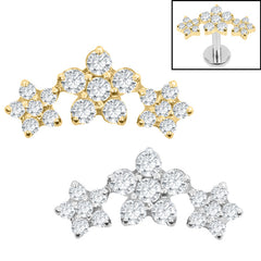 Titanium Internal Alice Flower Trio Top