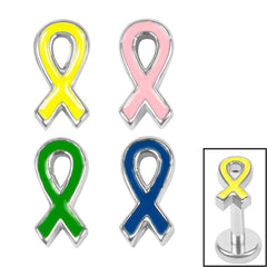 Titanium Internal Awareness Ribbon