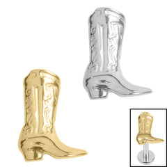view all Titanium Internal Cowboy Boot body jewellery