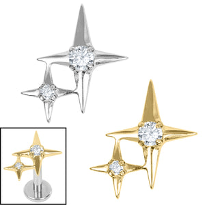 Titanium Internal Double Jewelled Guiding Star Top
