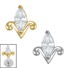 view all Titanium Internal Jewelled Tulip body jewellery