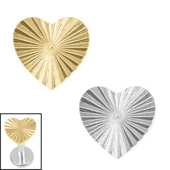 view all Titanium Internal Luminance Heart body jewellery