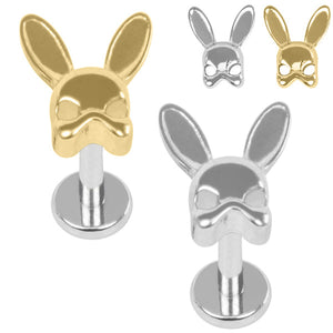 Titanium Internally Threaded Labrets 1.2mm - Titanium Bunny Assassin