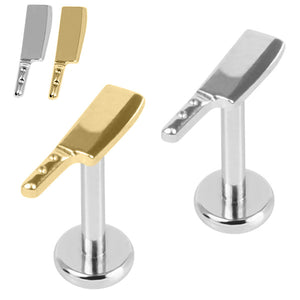 Titanium Internally Threaded Labrets 1.2mm - Titanium Cleaver