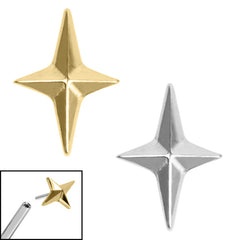 view all Titanium Threadless (Bend fit) Titanium Guiding Star body jewellery