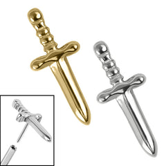 Titanium Threadless (Bend fit) Titanium Mini Dagger