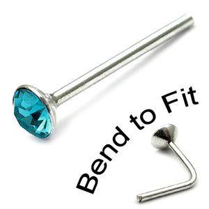 Crystal Nose Stud (Bend to fit) (ST2 ST3)