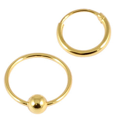 view all Gold Plated Silver Hoops, Earrings body jewellery