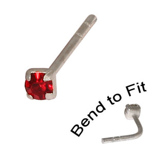 Crystal Nose Stud (Bend to fit) (ST11 ST12 ST13)