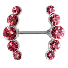 Steel Multi Jewelled Nipple Bars