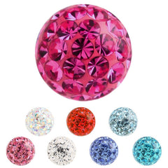 view all Smooth Glitzy Ball (Clip-in ball for BCRs) body jewellery