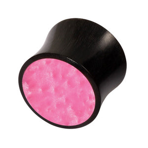 Organic Plug Horn and Pink Resin (OG10)