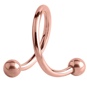 Rose Gold Steel Spiral