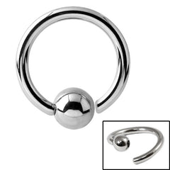Steel Fixed Bead BCR Rings