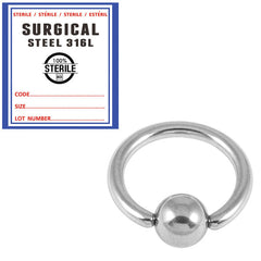 view all Sterile Steel BCR body jewellery