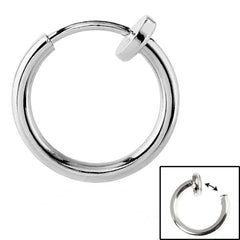 Spring Loaded Clip On Piercing Ring