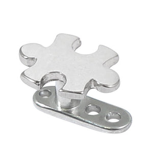 Titanium Dermal Anchor with Steel Jigsaw Top