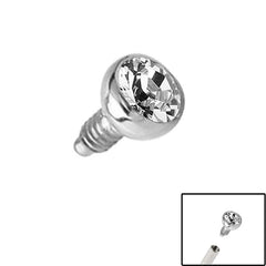 Titanium Jewelled Ball for Internal Thread shafts in 1.2mm