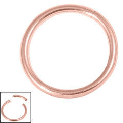 Rose Gold Steel Smooth Segment Ring