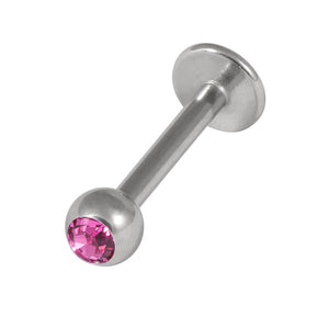 Steel Jewelled Labret 1.2mm with 3mm ball