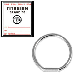 view all Sterile Titanium Bar Closure Rings body jewellery