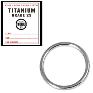 Sterile Titanium Smooth Segment Rings