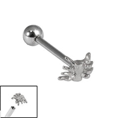 Titanium Internally Threaded Micro Barbells 1.2mm - Steel Spider