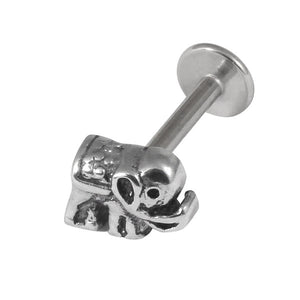 Steel Labret with Elephant Attachment 1.2mm