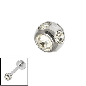 Steel Multi-Gem Jewelled Ball 1.2mm