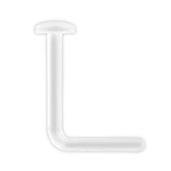 view all Acrylic Flexible L Shaped Nose Stud Retainer (Hide it) body jewellery