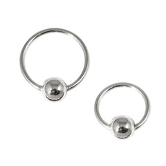 Sterling Silver Hoops - Earrings H103
