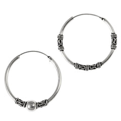 Sterling Silver Hoops - Earrings   H137-H139