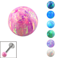 Synthetic Opal Threaded Balls 1.2mm