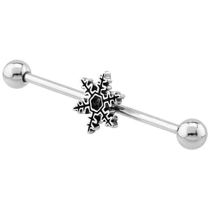 Steel Snowflake Industrial Scaffold Barbell IND45