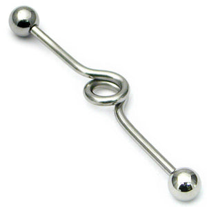 Steel Industrial Scaffold Barbell with a circle loop IND1
