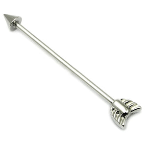 Steel Industrial Scaffold Barbell with Cupids Arrow Ends IND14