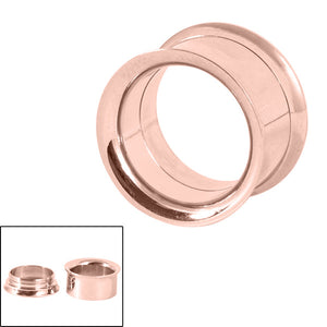 Rose Gold Steel Internal Thread Double Flared Eyelet