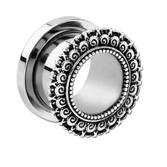 Steel Halo Filigree Screw Flesh Tunnel (FIL2)