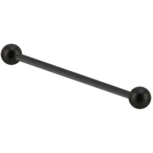 Black Steel Industrial Scaffold Barbell with Black Steel Shimmer Balls