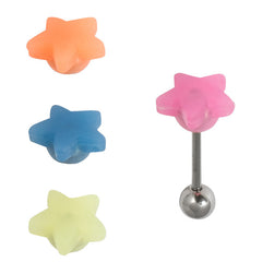 view all Multipack - You're a Star Tongue Bar and Silicone Covers Pack body jewellery