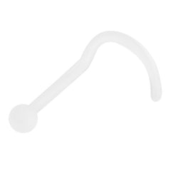 view all Acrylic Nose Stud Retainer with 2mm ball (Hide it) body jewellery